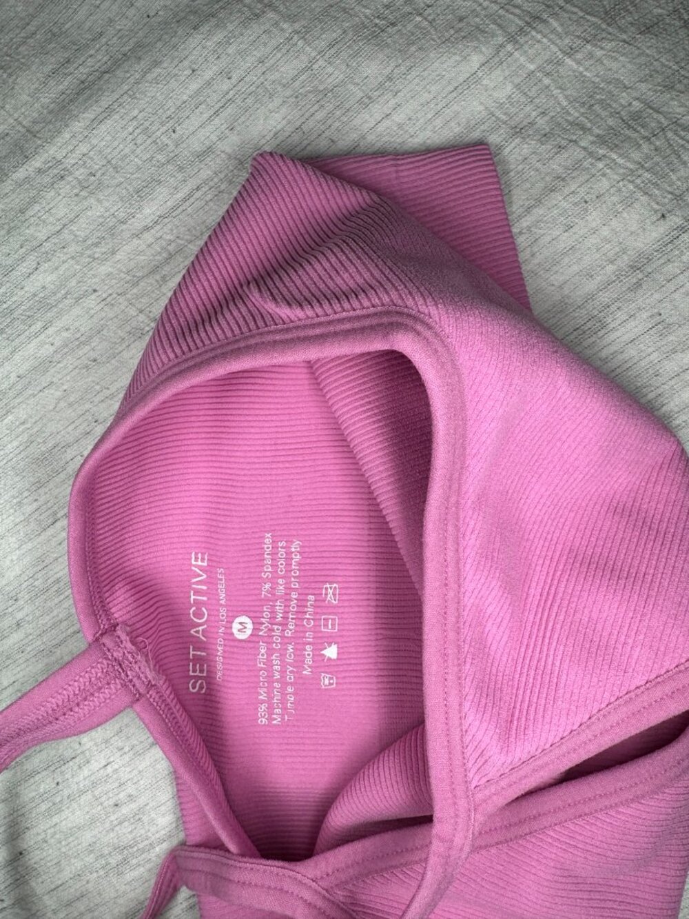 SET Active Sculptflex Ribbed V Bra - Size M - Picture 3 of 4
